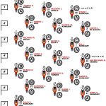 Tyres selected on the starting grid of WorldSBK Race 2