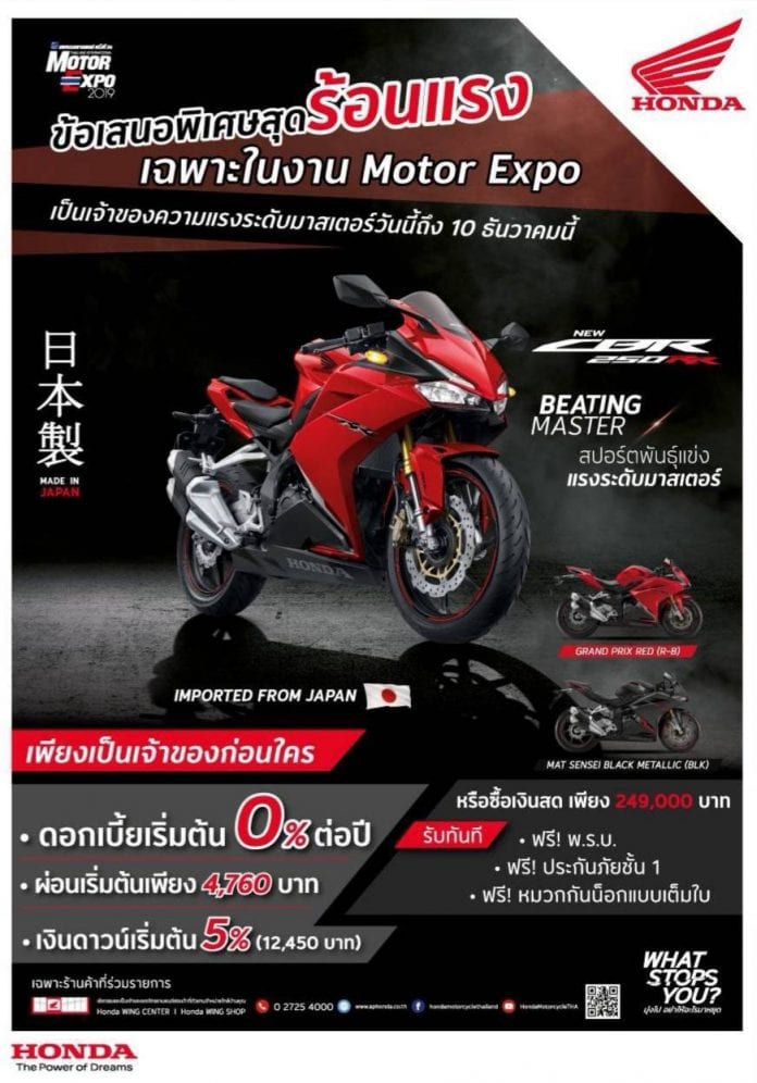 โปร Honda CBR250RR